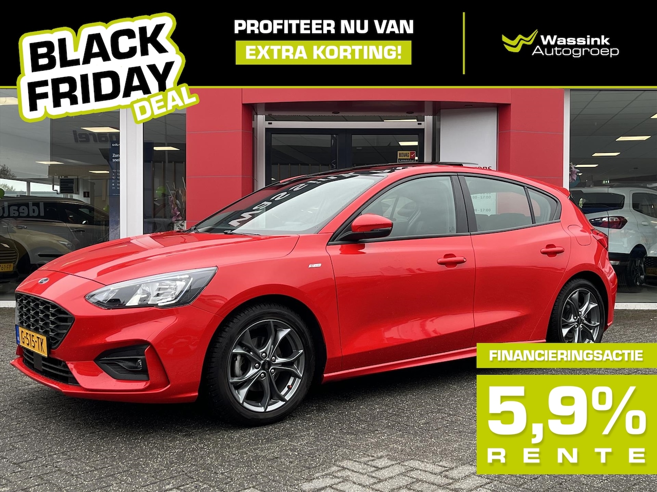 Ford Focus - BLACK FRIDAY DEAL 1.0 EcoBoost 125pk ST-Line Business I Glazen Schuif/kanteldak I Winterpa - AutoWereld.nl