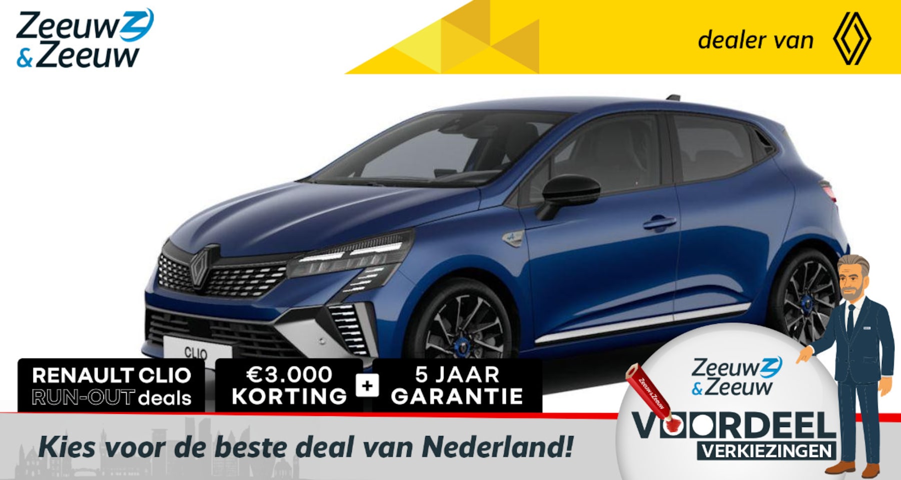 Renault Clio - 1.6 E-Tech Full Hybrid 145 esprit Alpine * CLIO RUN OUT ACTIE, € 3.000,- KORTING * 5 JAAR - AutoWereld.nl