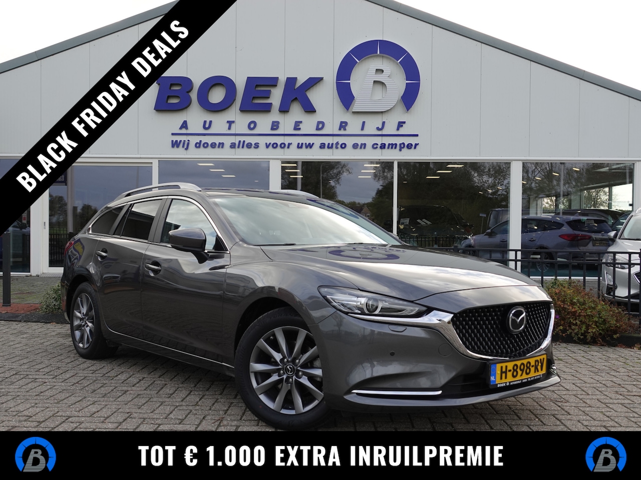 Mazda 6 Sportbreak - 2.0 SkyActiv-G 165PK Comfort AUTOM. | HUD | NAVI | DODE HOEK | ECC | ACC - AutoWereld.nl