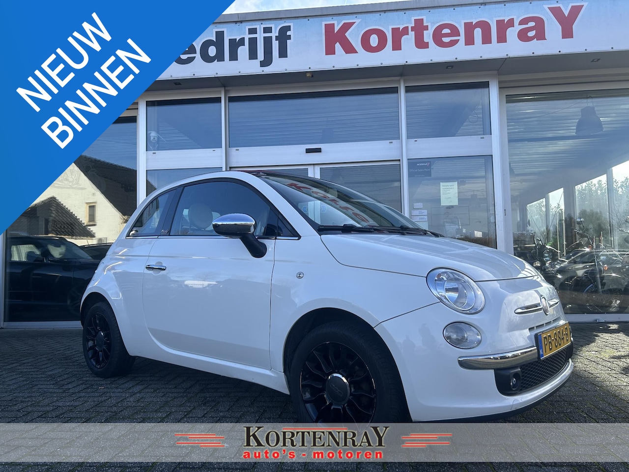 Fiat 500 C - 1.2 Rosa automaat/achteruitrij camera/Cabriolet/airco/androit apple carplay/nieuwstaat - AutoWereld.nl