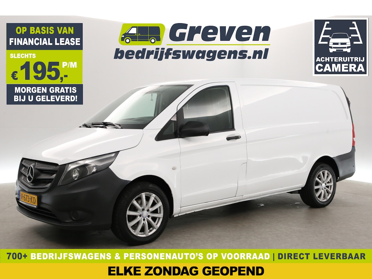 Mercedes-Benz Vito - 111 CDI Lang | Airco | Camera | Navigatie | Parkeersens. - AutoWereld.nl