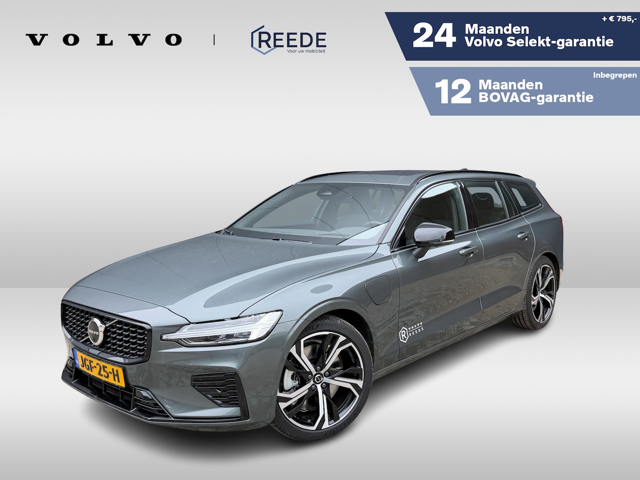 Volvo V60 - 2.0 T6 Plug-in hybrid AWD Plus Dark Premium | Climate | 19'' Wielen - AutoWereld.nl