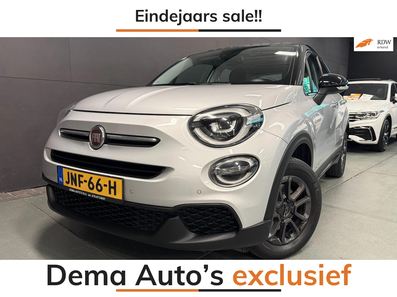 Fiat 500 X Cross - 1.3 GSE Cross PANO/LED/DAB/NAVI/ECC/PDC/AUTOMAAT/// - AutoWereld.nl