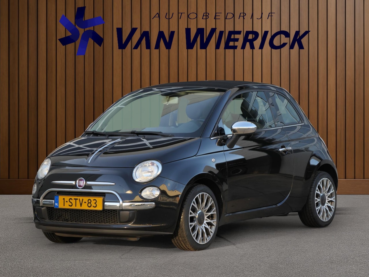 Fiat 500 C - 0.9 TwinAir Lounge Cabrio 86PK | Half leer/stof | Airco | Parkeersensoren - AutoWereld.nl