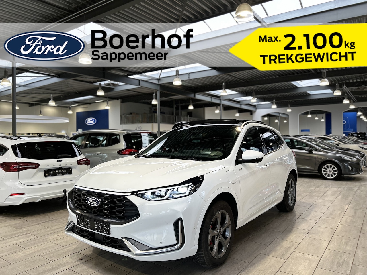 Ford Kuga - 2.5 PHEV 243pk ST-Line X | Trekhaak I AGR stoelen I Winter pack | Pano I Matrix LED I Adap - AutoWereld.nl