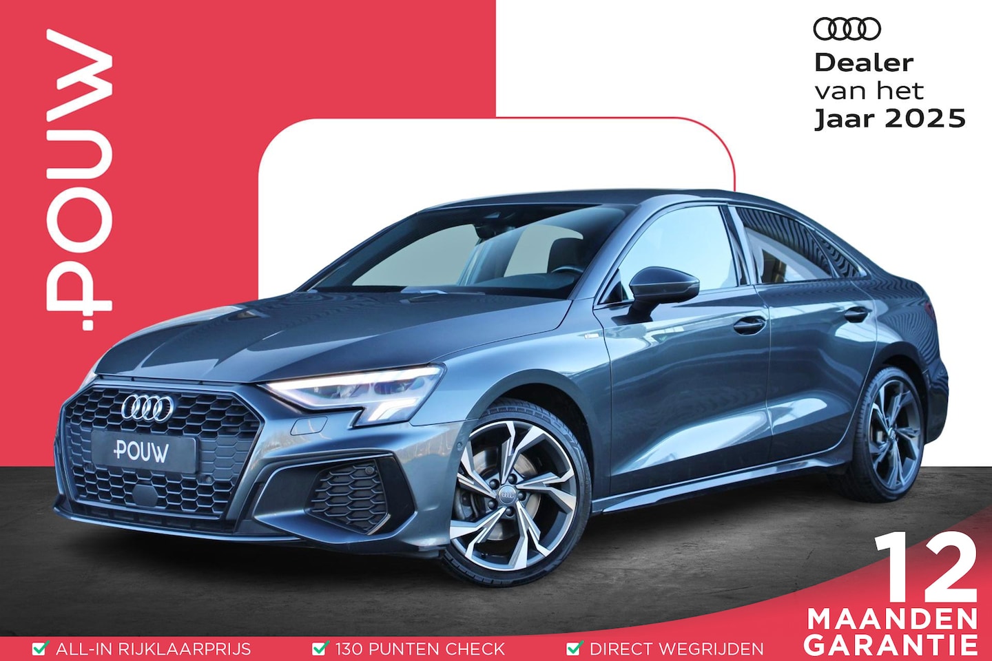 Audi A3 Limousine - 35 TFSI 150pk S-tronic S Edition | Stoelverwarming | Matrix Koplampen | AUDI Sound | Parke - AutoWereld.nl