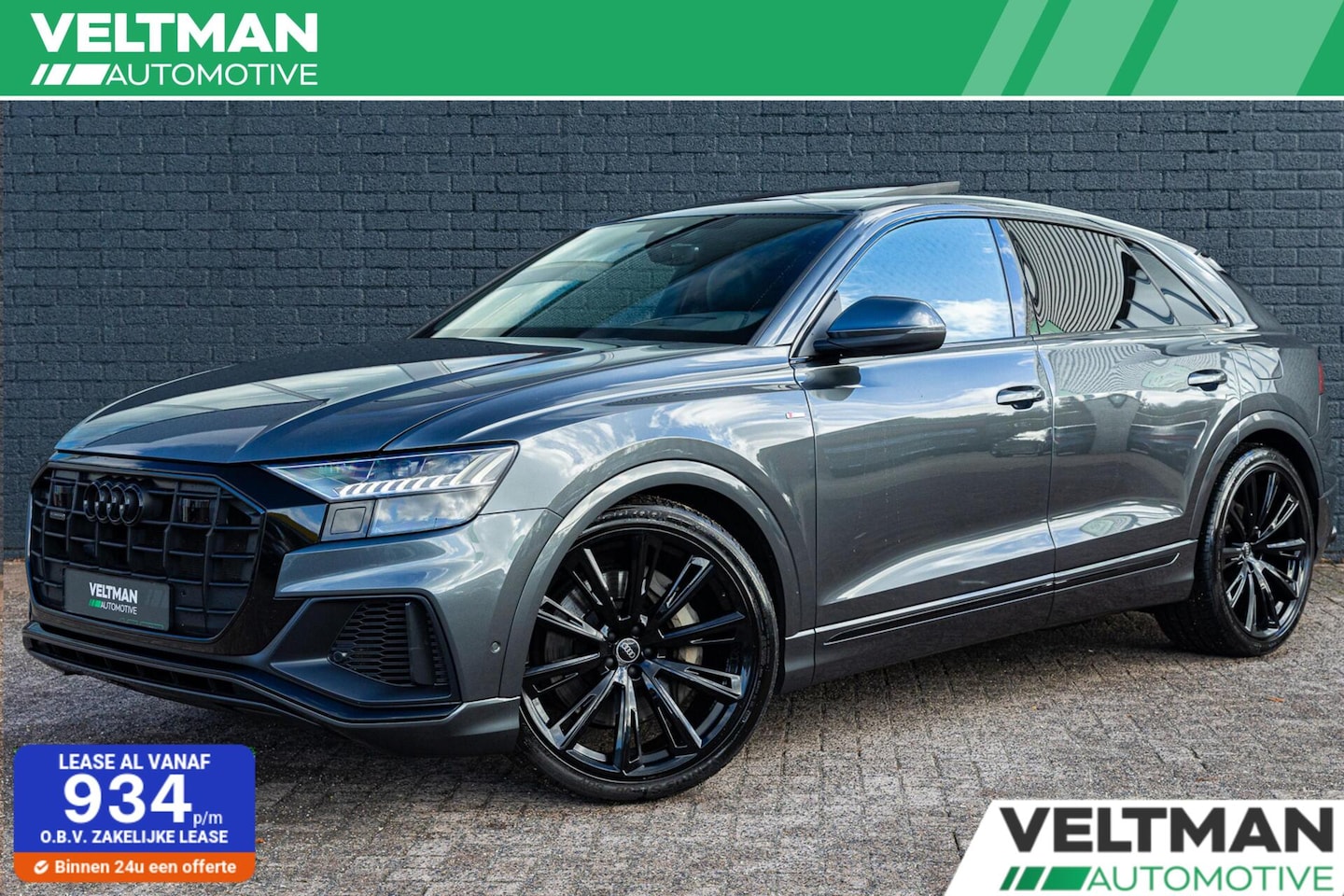 Audi Q8 - 55 TFSI e quattro 3x S-Line PANO 23INCH TREKHAAK MEMORY B&O - AutoWereld.nl