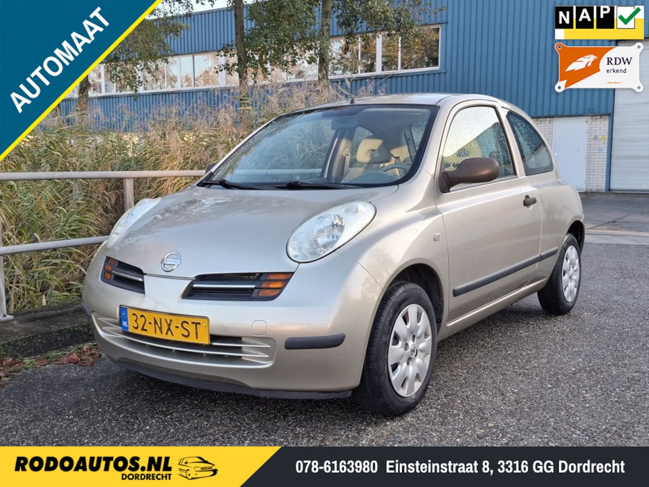 Nissan Micra - 1.2 Visia 3Drs Automaat Airco 98dkm✅ Nw APK - AutoWereld.nl