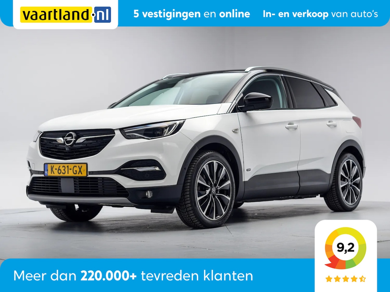 Opel Grandland X - 1.6 Plug-in Hybrid Ultimate [ LED Leder Ergo-comfortstoelen Navi ] - AutoWereld.nl