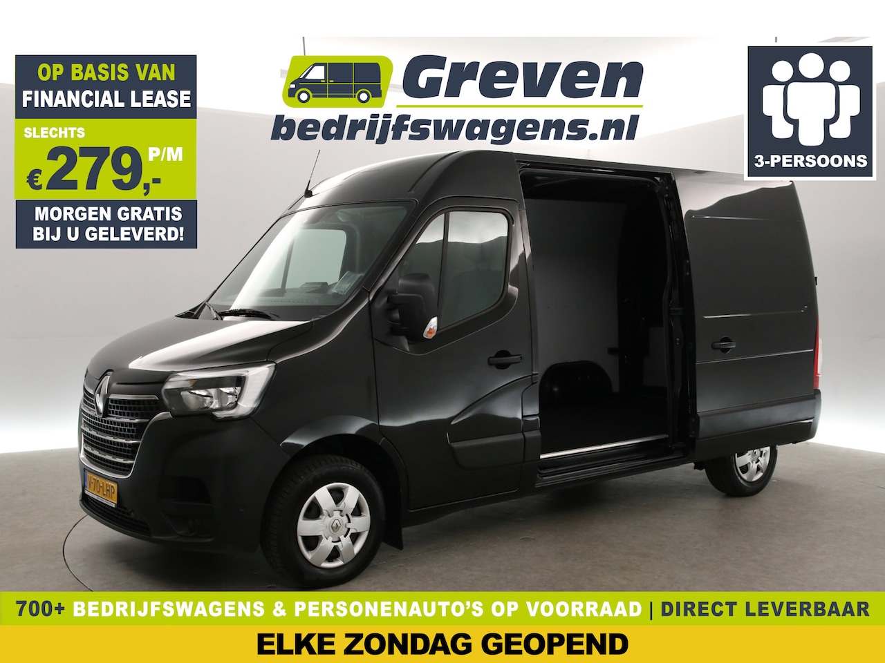 Renault Master - 2.3 dCi 150PK L2H2 | Clima | Camera | Cruise | Trekh. | 2xSchuifdeur | Parkeersens. - AutoWereld.nl