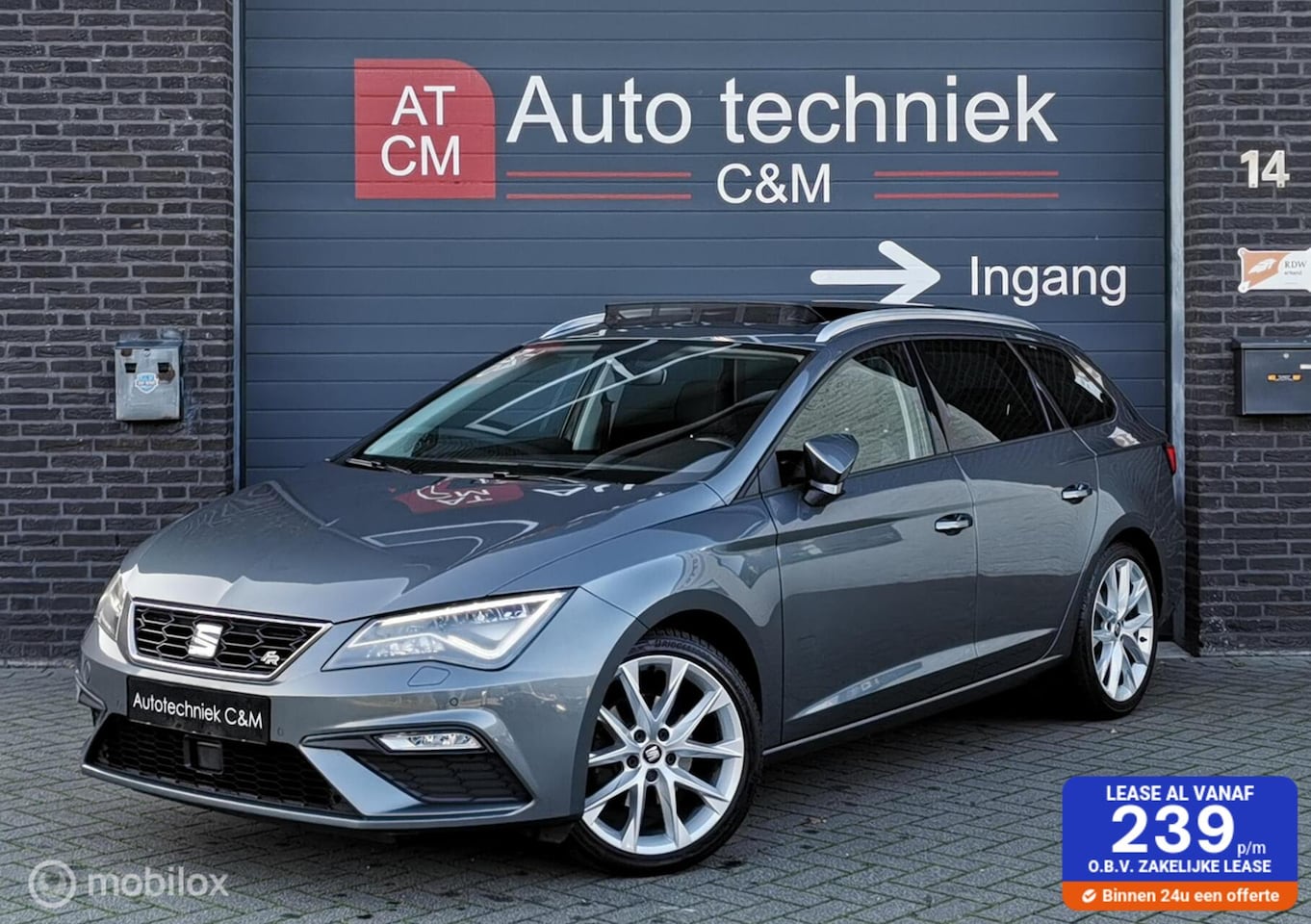SEAT Leon ST - 1.4 TSI FR 150PK/CRUISE/CARPLAY/DCC/PANO/APPLE/ - AutoWereld.nl