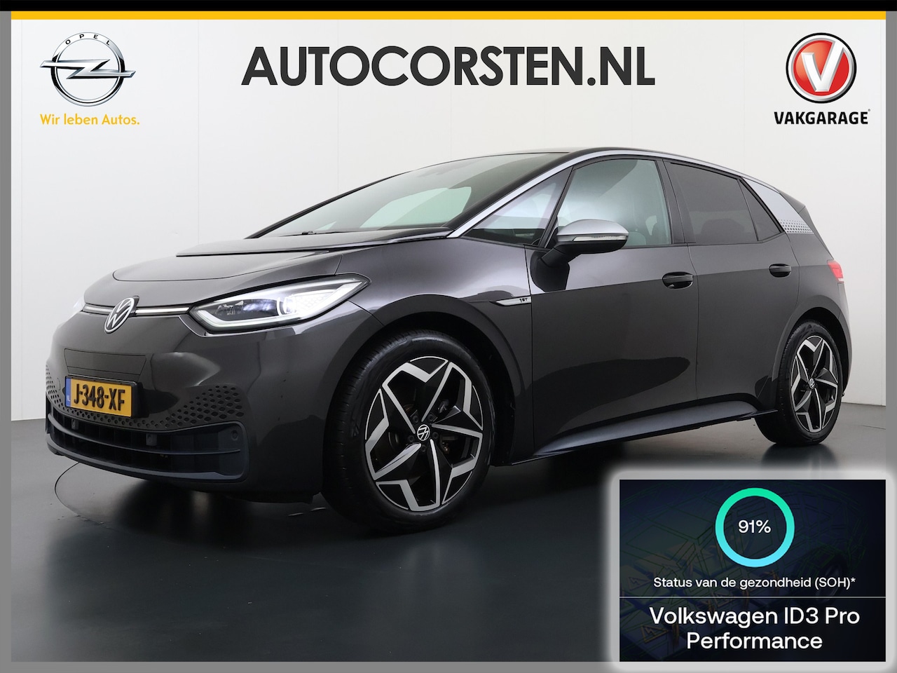 Volkswagen ID.3 - First Plus 58kWh SOH 91% Adap.Cruise Apple Carplay Android Lmv 19" Navi Camera Pdc Stoel+S - AutoWereld.nl