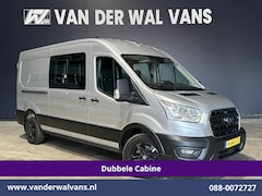 Ford Transit - 2.0 TDCI 131pk L3H2 Dubbele Cabine Euro6 Airco | 6-Zits | LED | 2500kg Trekhaak | Cruiseco
