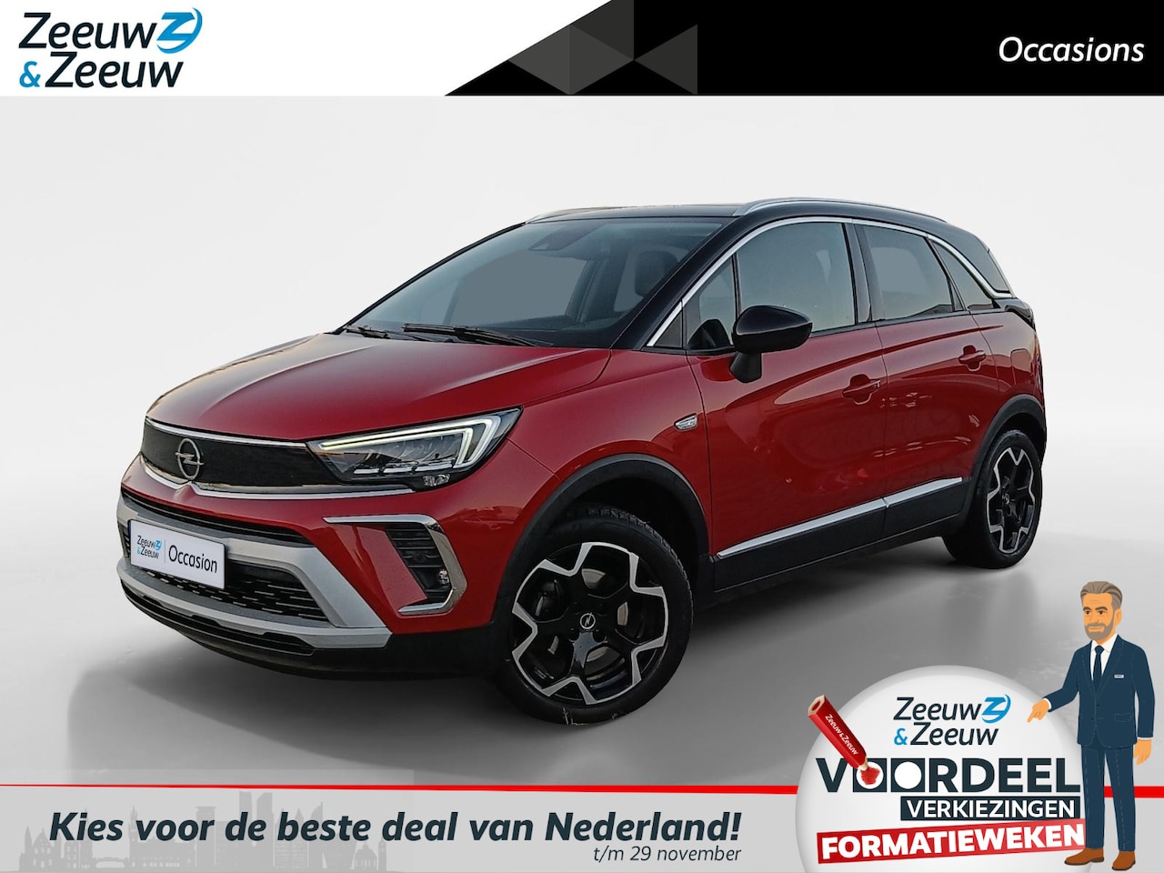 Opel Crossland - 1.2 Turbo Ultimate | AUTOMAAT VERSIE| SUPERSCHERPE PRIJS! | 1E EIGENAAR! | 25.000KM! - AutoWereld.nl