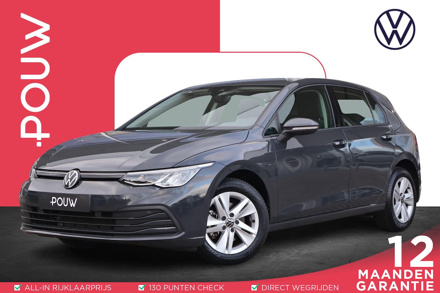 Volkswagen Golf - 1.0 TSI 110pk Life | Adaptive Cruise | PDC | Navigatie | Apple Carplay/Android Auto - AutoWereld.nl