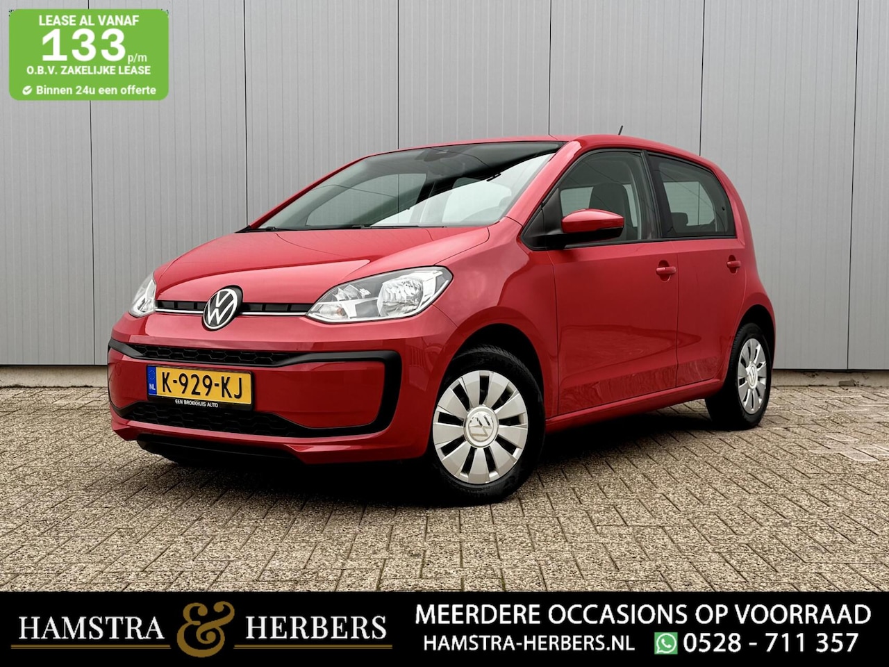 Volkswagen Up! - 1.0 rood - AutoWereld.nl