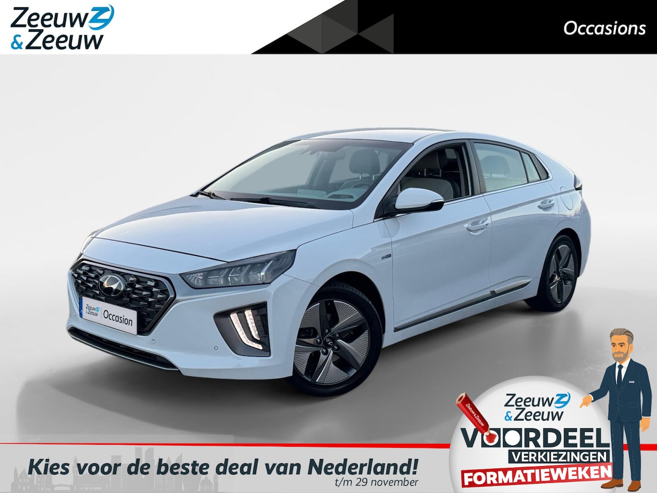 Hyundai IONIQ - 1.6 GDi Premium - Plus | Apple Carplay/Android Auto | Adaptive Cruise Control | Keyless En - AutoWereld.nl