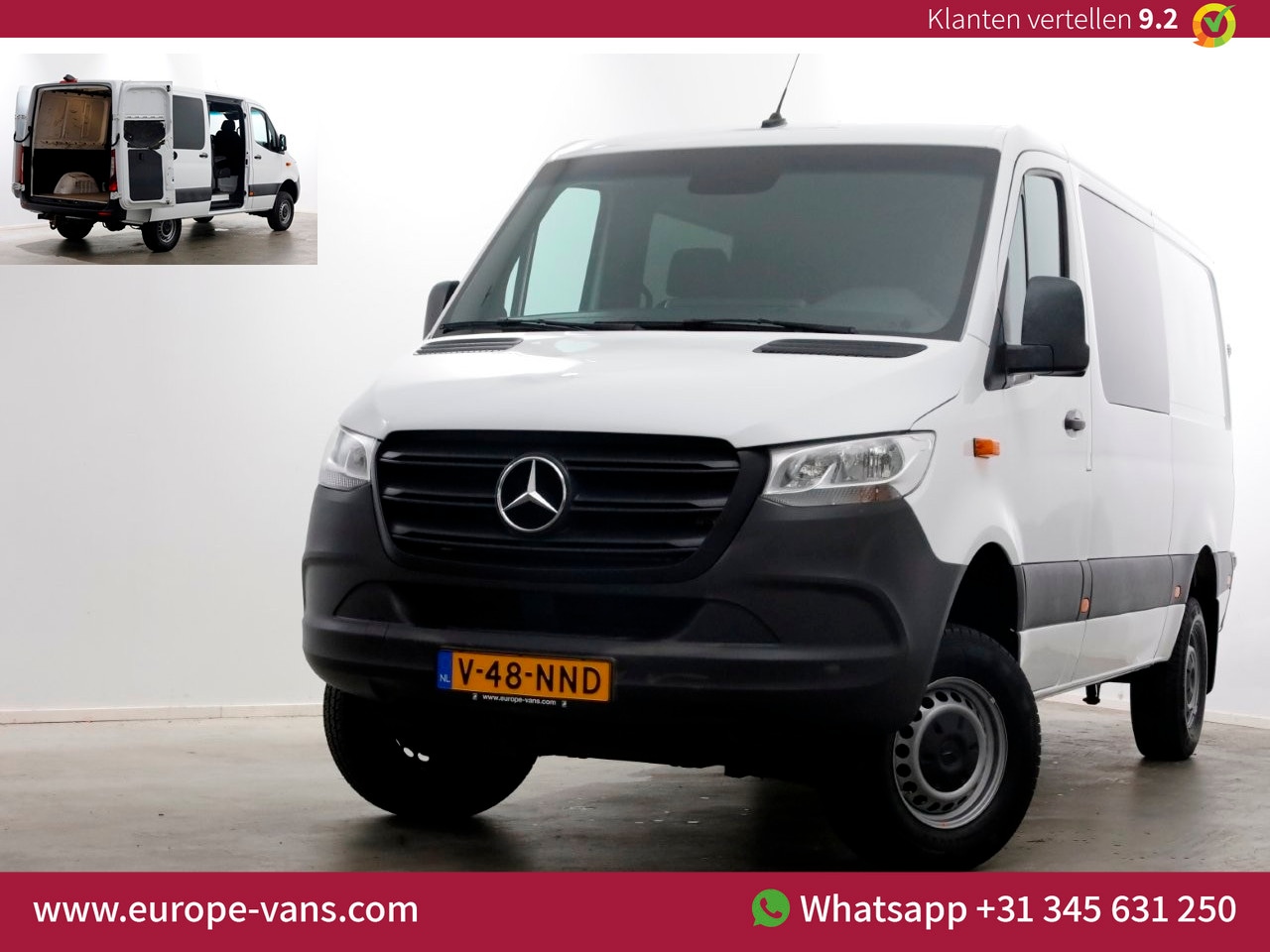Mercedes-Benz Sprinter - 316 CDI 163pk L2H1 D.C. 4x4 ZG3 Airco/Navi/Camera 08-2020 - AutoWereld.nl