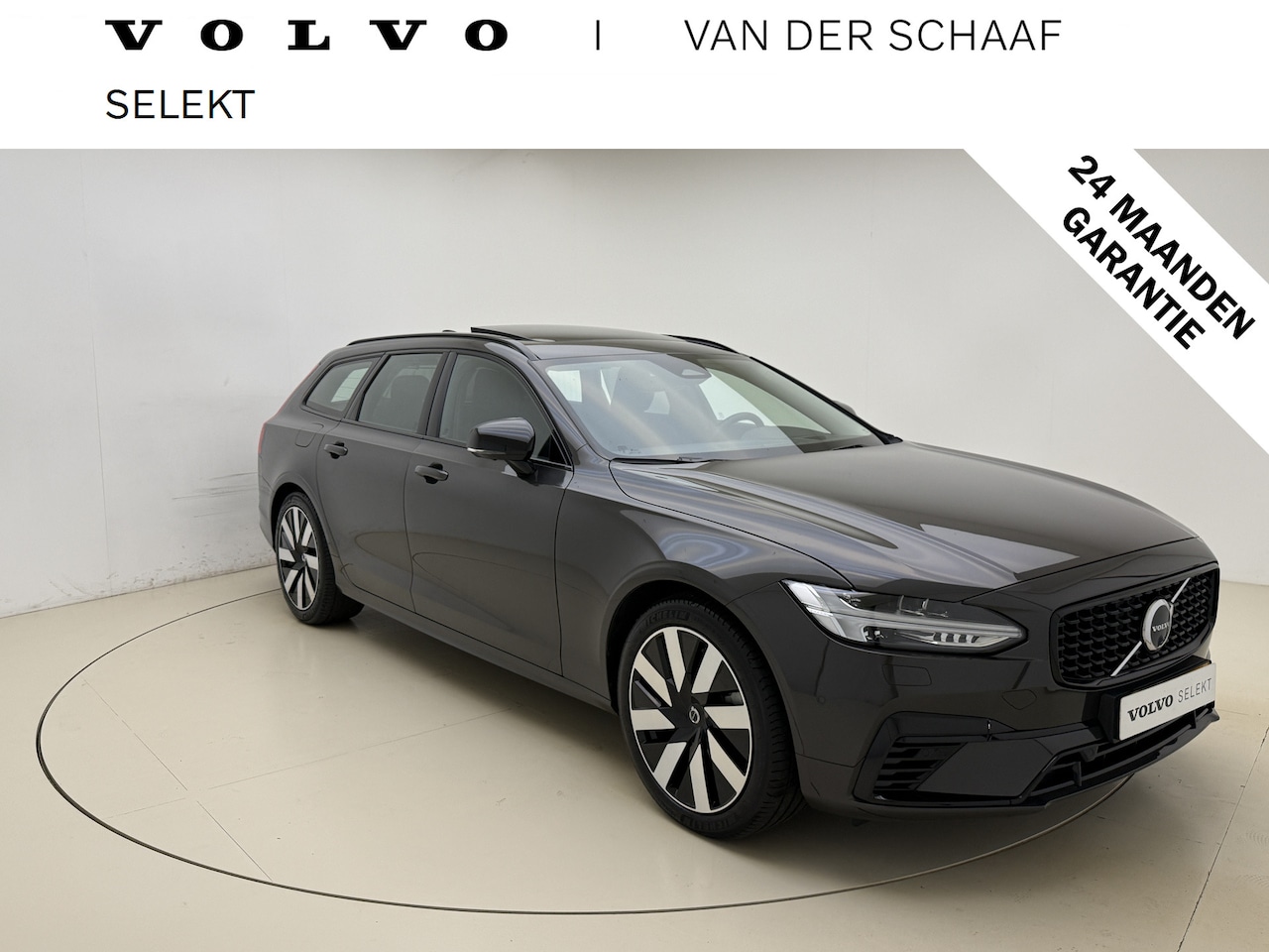 Volvo V90 - T8 AWD 455pk Ultra Dark Panorama dak / HUD / 360 camera / Stoel/- stuurverwarming / - AutoWereld.nl