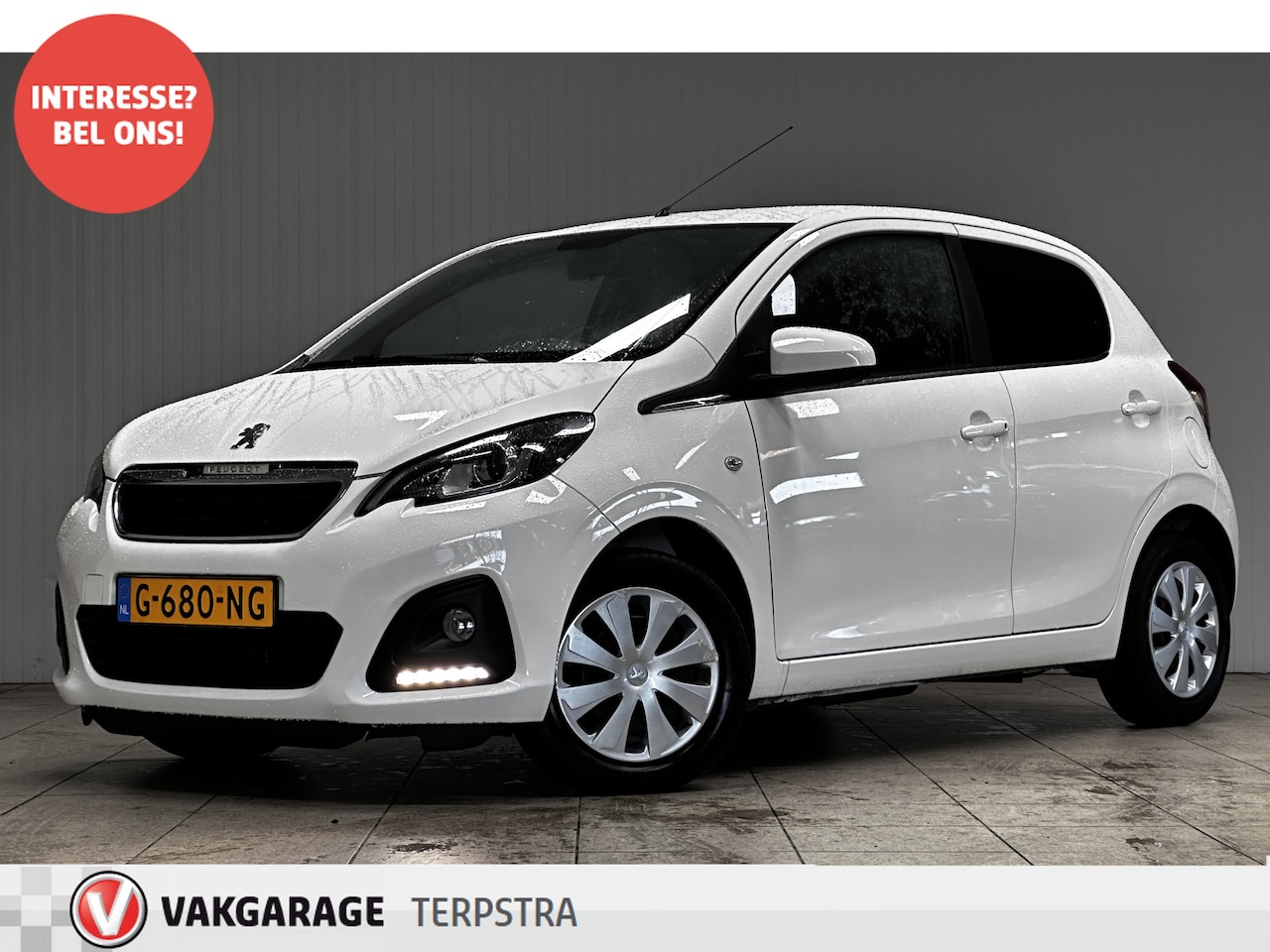 Peugeot 108 - 1.0 e-VTi Active/ Airco/ Bluetooth/ 5-Drs/ LED-Dagrij/ Getint-Glas/ Chroom/ C.V. Afstand/ - AutoWereld.nl