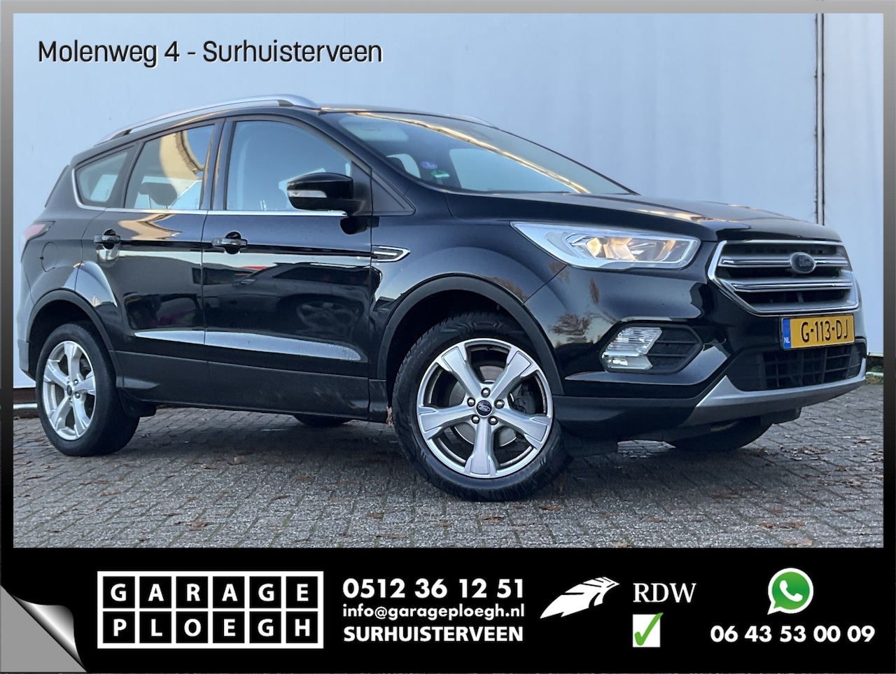 Ford Kuga - 1.5 EcoBoost Titanium Trekhaak Sony-Audio Nav/Cruise Clima Hoogzitter Voll.Onderhouden! - AutoWereld.nl