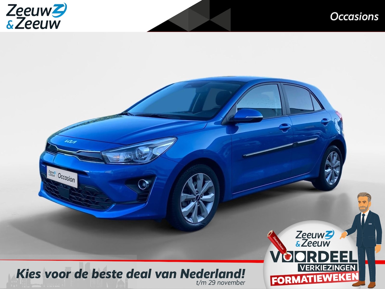 Kia Rio - 1.0 T-GDi MHEV DynamicPlusLine | Parkeer camera + sensoren achter | Navigatie | Climate Co - AutoWereld.nl