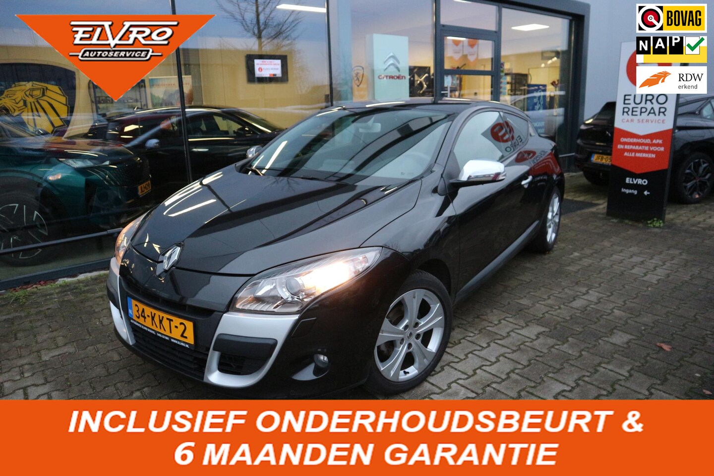 Renault Mégane Coupé - 2.0 Dynamique AUTOMAAT 1E EIGENAAR NAVI CLIMA KEYLESS 17" PDC V+A RIJKLAARPRIJS!! - AutoWereld.nl