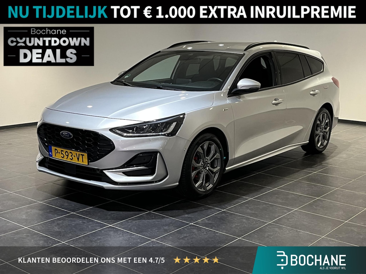 Ford Focus Wagon - 1.0 EcoBoost Hybrid ST Line Style | Winter Package | Parking Pack | Apple Carplay/Android - AutoWereld.nl