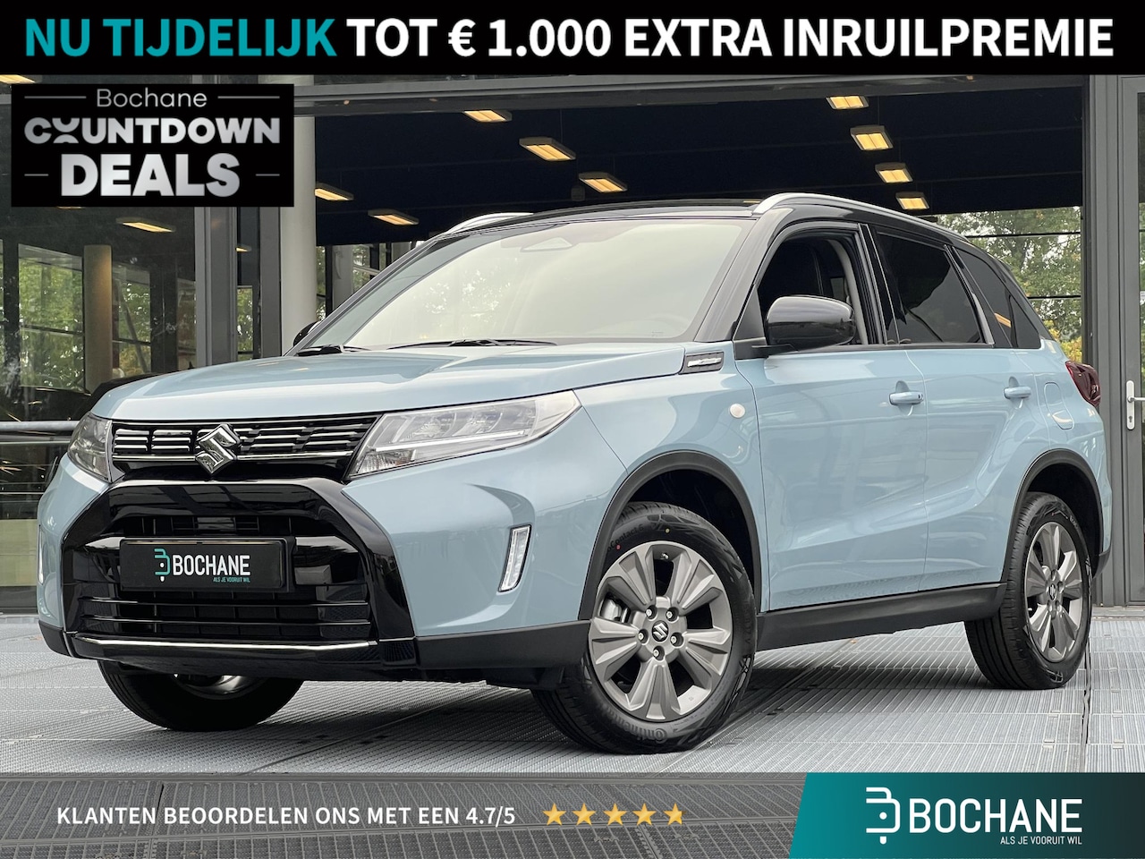 Suzuki Vitara - 1.5 Hybrid Select | Navigatie | Carplay | Adaptieve Cruise Control - AutoWereld.nl