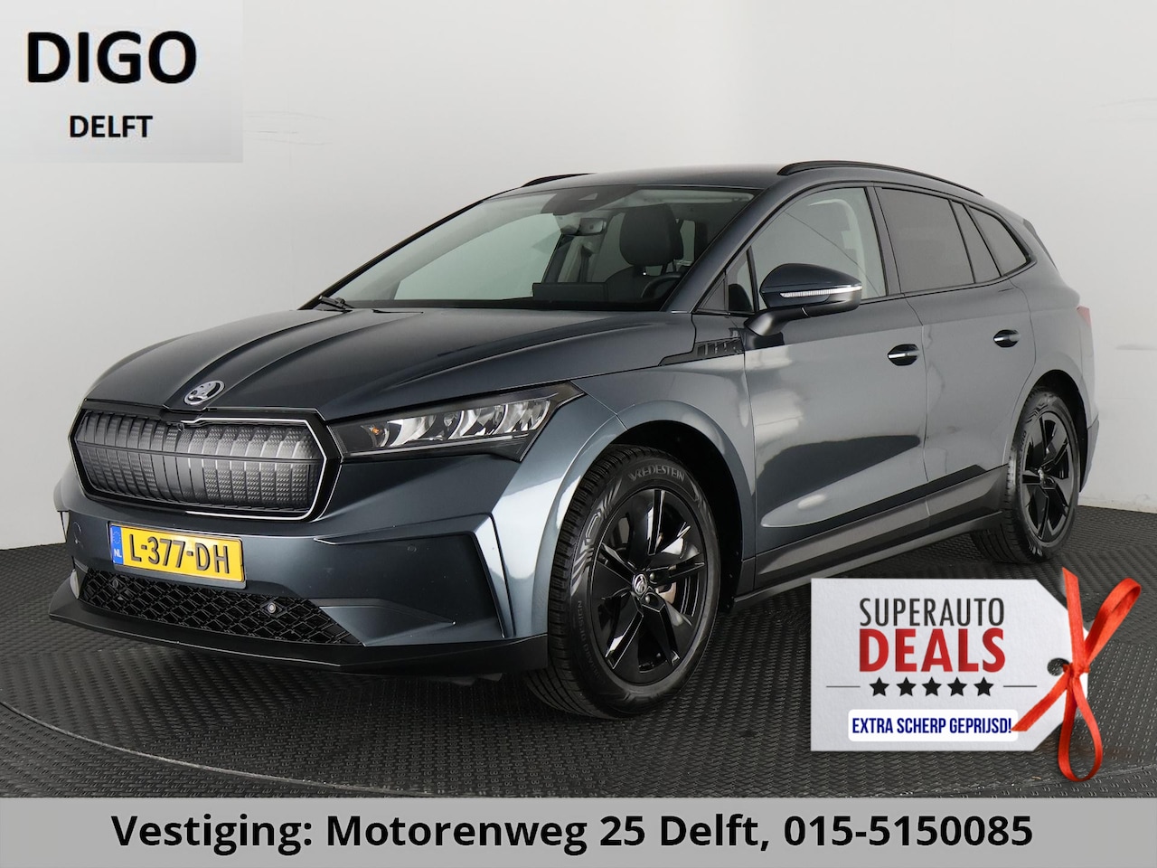 Skoda Enyaq iV - 80 (204PK) ACCU 93%! BEREIK 537KM GARANTIE 4-2031 BLACKLINE. NAVIGATIE . STUURWIEL VERWARM - AutoWereld.nl