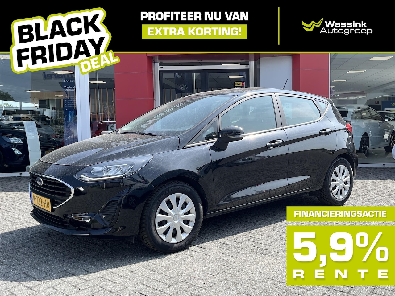 Ford Fiesta - BLACK FRIDAY DEAL | 1.0 EcoBoost 100pk 5dr Titanium | Cruise Control | PDC Achter | Naviga - AutoWereld.nl