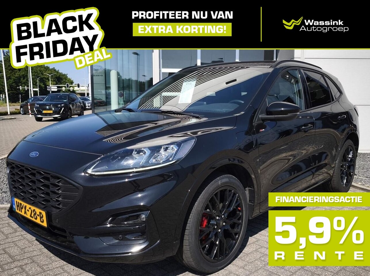 Ford Kuga - 2.5 PHEV e-CVT 225pk ST-Line X BLACK FRIDAY DEAL | Black Pack | 20 inch | Camera - AutoWereld.nl