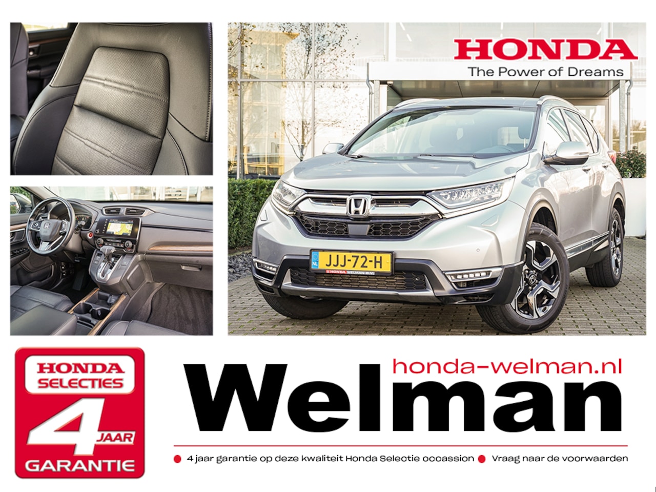 Honda CR-V - 1.5i VTEC LIFESTYLE TURBO 4WD - AUTOMAAT - TREKHAAK - LEDER - 193 PK - AutoWereld.nl