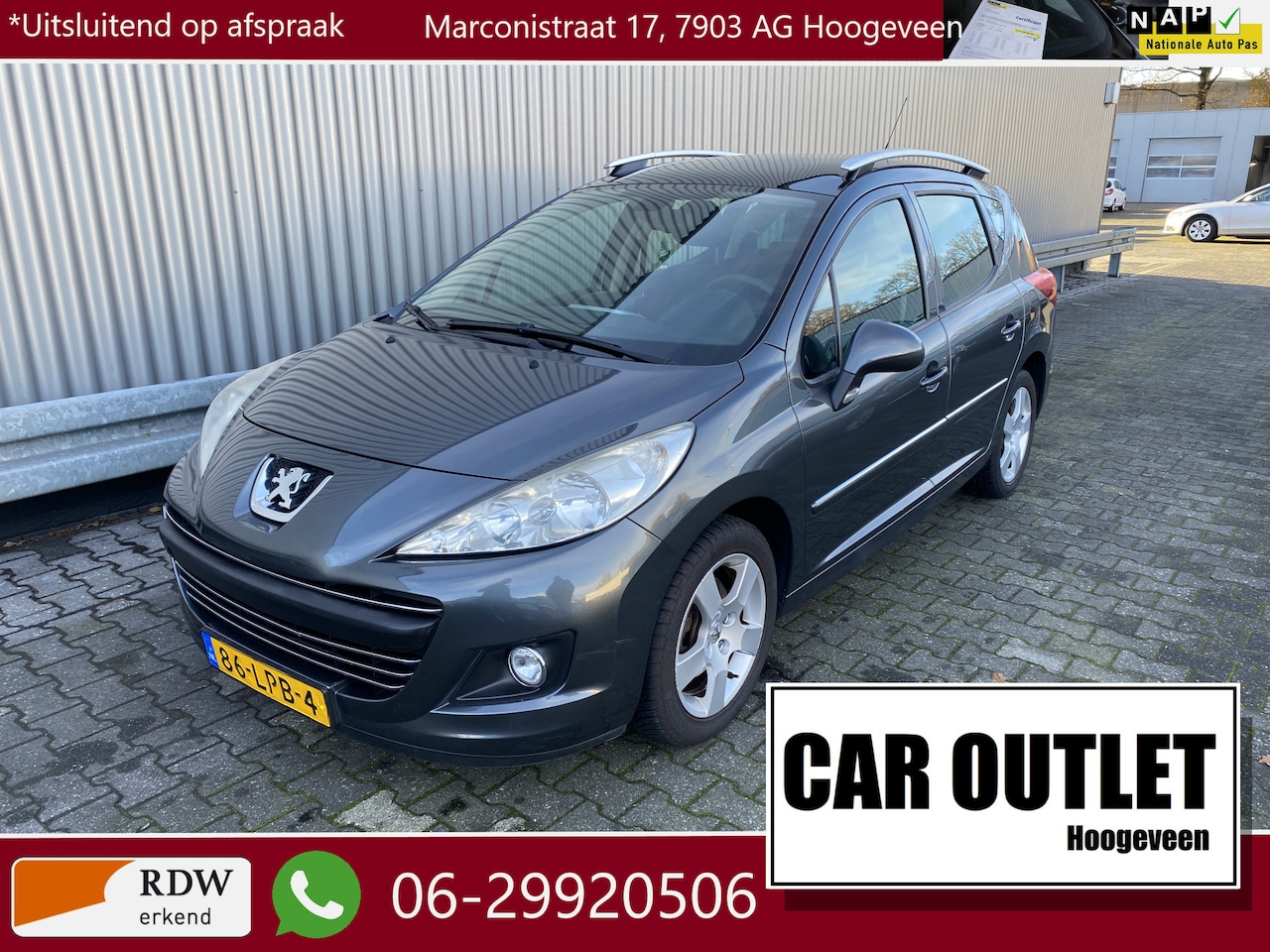 Peugeot 207 SW - 1.6 VTi Première Clima, CC, Pano, Navi, LM, Trekh, z.g.a.n. APK – Inruil Mogelijk – - AutoWereld.nl