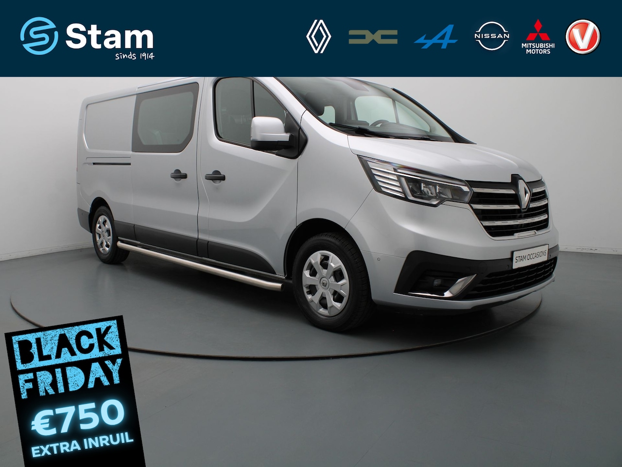 Renault Trafic - 2.0 dCi 130pk T29 L2H1 DC Work Edition Camera | Cruise | Navi | Parkeersens. v+a | Trekhaa - AutoWereld.nl