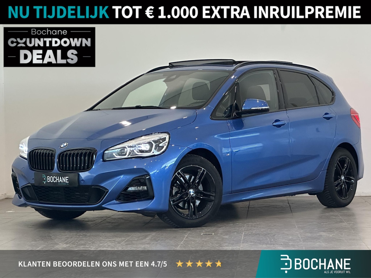 BMW 2-serie Active Tourer - 218i High Executive | M Sport | Panoramadak | Trekhaak afneembaar | Parkeersensoren voor, - AutoWereld.nl