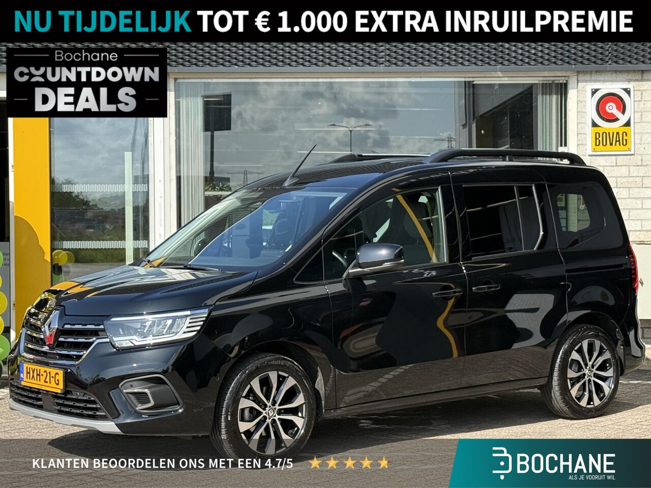 Renault Kangoo - 1.3 TCe 100 Intens | Achteruitrijcamera | Climate Control | DAB | LED | Key-less | Parkeer - AutoWereld.nl