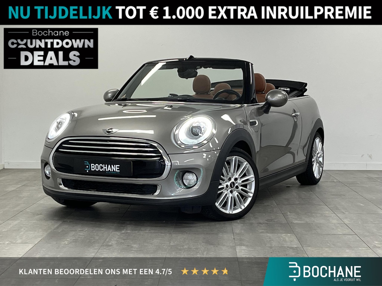 MINI Cabrio - 1.5 Cooper Chili Serious Business | ORG.NL | LEDER | DEALERONDERHOUDEN | - AutoWereld.nl