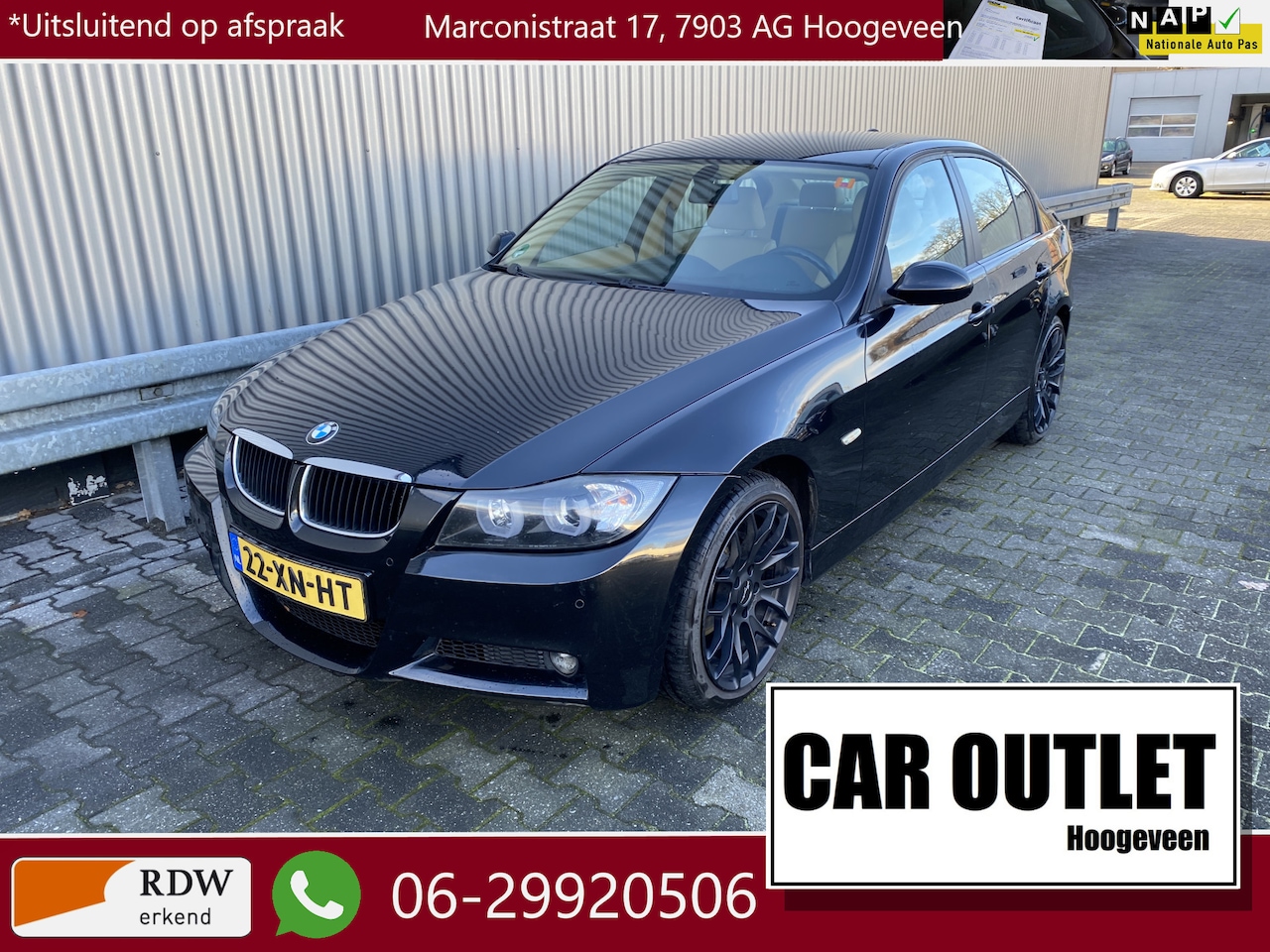 BMW 3-serie - 318i Business Line Leer, Navi, iDrive, Clima, AngelEye's, LM, – Inruil Mogelijk – - AutoWereld.nl