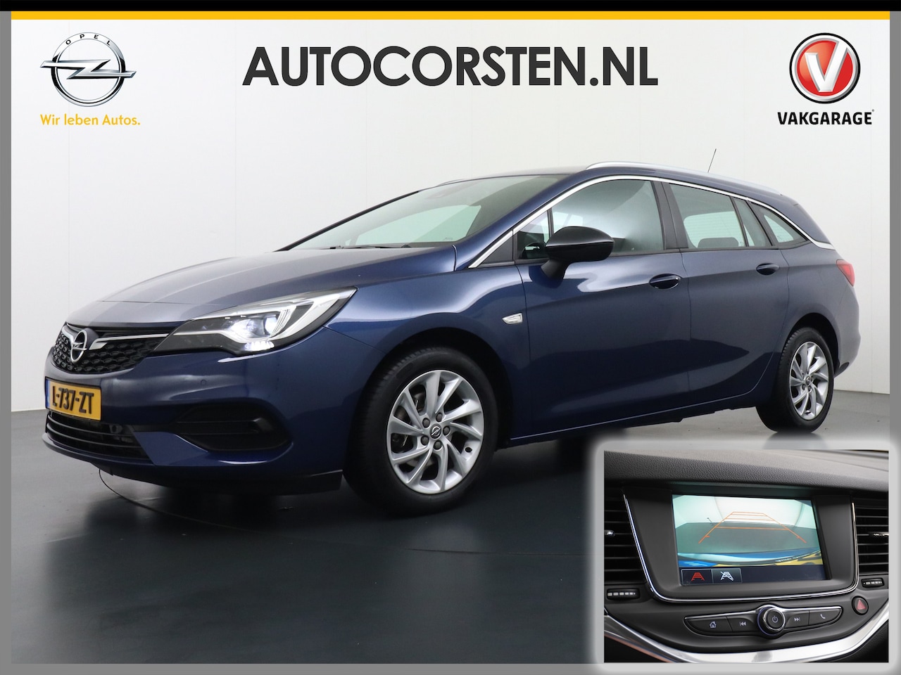 Opel Astra Sports Tourer - 1.4T 145pk Navi Camera Lane-dep. Keyless 1/2Leer CruiseControl Led Bluetooth Pdc Apple/And - AutoWereld.nl