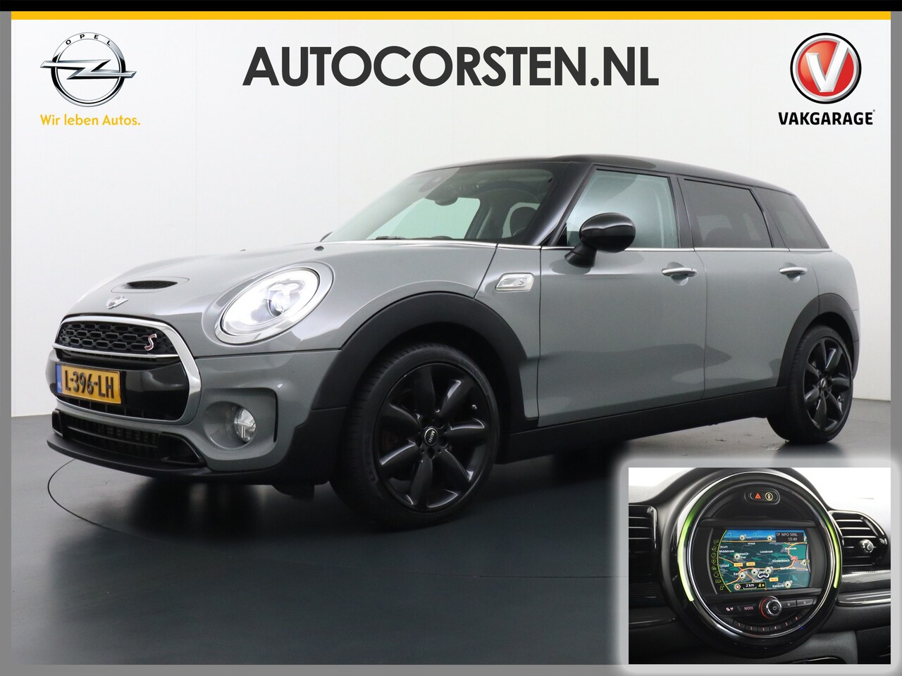 MINI Clubman - Mini 2.0T 192PK AUT-6 Cooper S Chili Navi 1/2 Leer-SportStoel.Navi PDC LED Keyless-Go Ecc - AutoWereld.nl