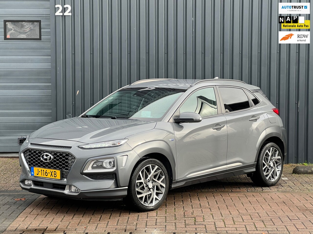 Hyundai Kona - 1.6 GDI HEV Premium|Automaat|Cam|Leder|Keyless|Hu|ACC|Dealer OH - AutoWereld.nl