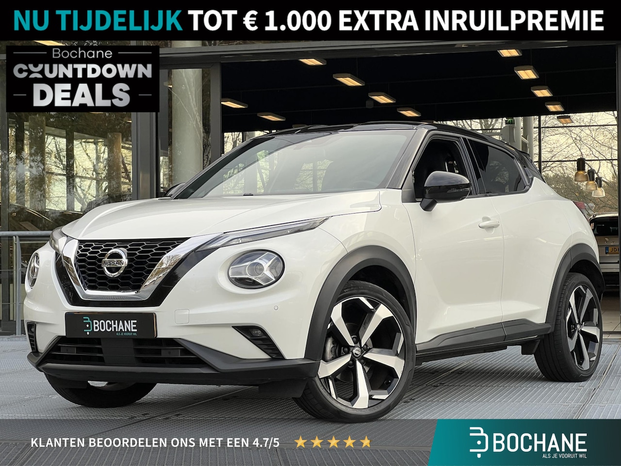 Nissan Juke - 1.0 DIG-T Tekna | BOSE | Adaptieve Cruise Control | 360° camera | Navigatie - AutoWereld.nl