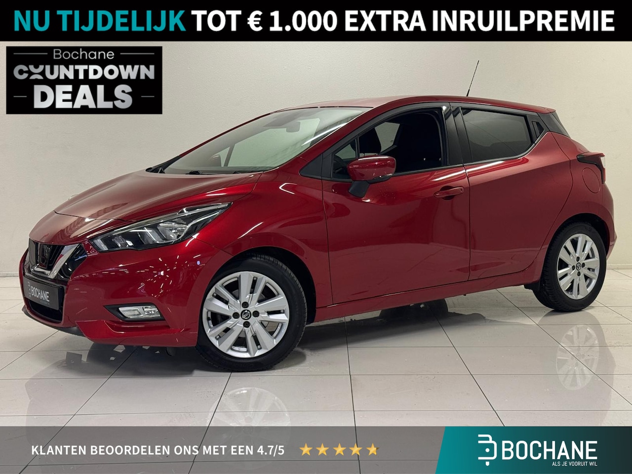 Nissan Micra - 1.0 IG-T N-Connecta | Apple CarPlay / Android auto navigatie | Parkeersensoren | Bluetooth - AutoWereld.nl