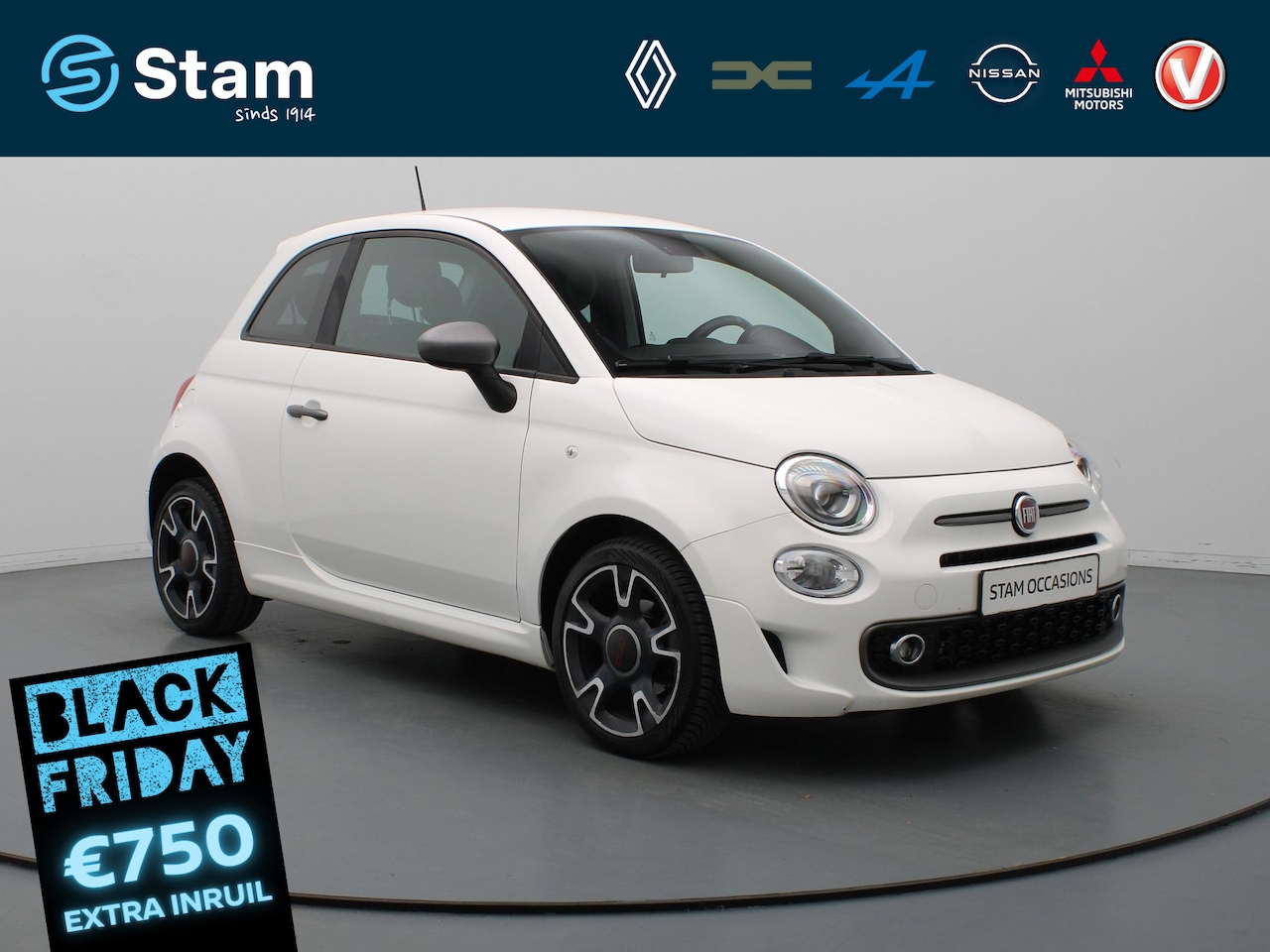 Fiat 500 - 85pk TwinAir Turbo Sport Airco | Cruise | Carplay | Navi - AutoWereld.nl