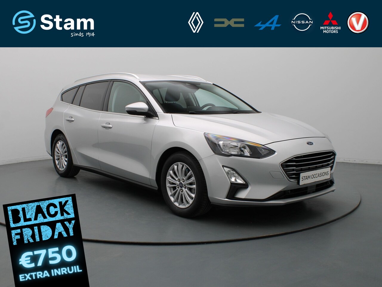 Ford Focus Wagon - 125pk EcoBoost Hybrid Titanium X Business Camera | Cruise | Climate | Navi | Parkeersens. - AutoWereld.nl