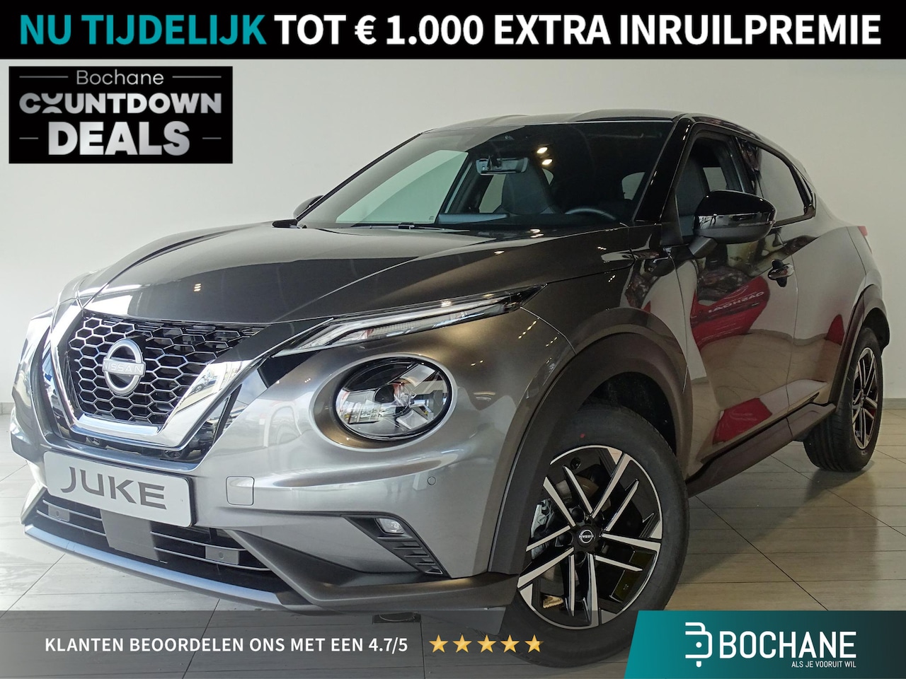 Nissan Juke - 1.0 DIG-T N-Connecta Automaat | Cruise Control l | Apple carplay | Navigatie | Camera & Pa - AutoWereld.nl