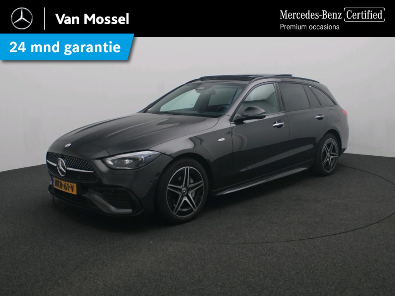 Mercedes-Benz C-klasse Estate - 300 e Business Solution AMG / Panoramadak/ Burmester/ Head Up/ Night/ 360 camera/ Keyless - AutoWereld.nl