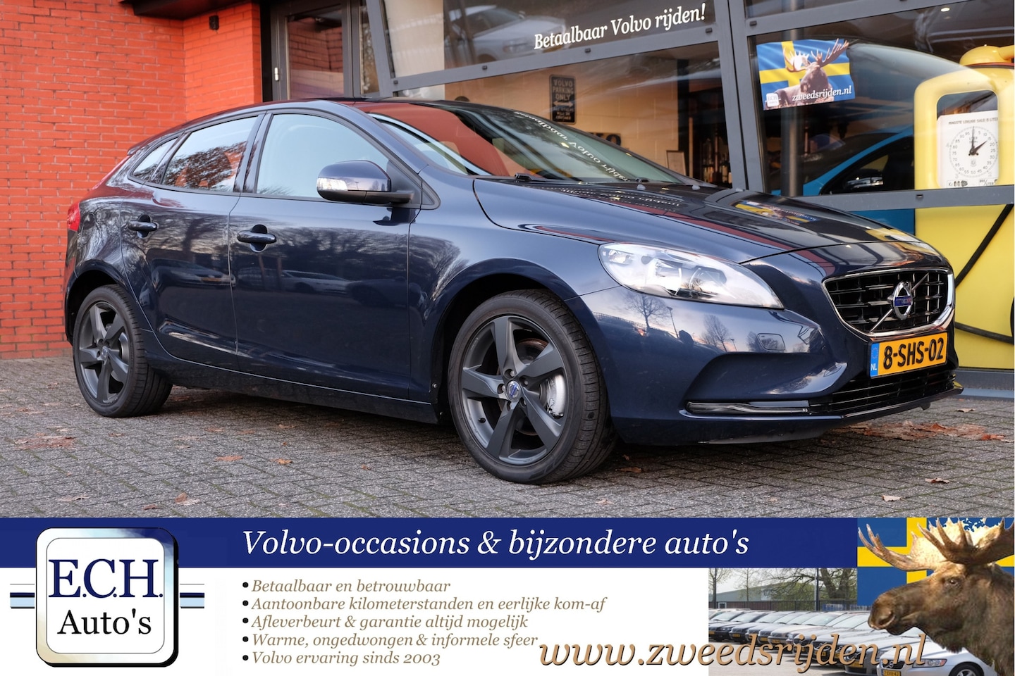 Volvo V40 - 1.6 T3 150 pk Navi, 17 inch, Bluetooth - AutoWereld.nl