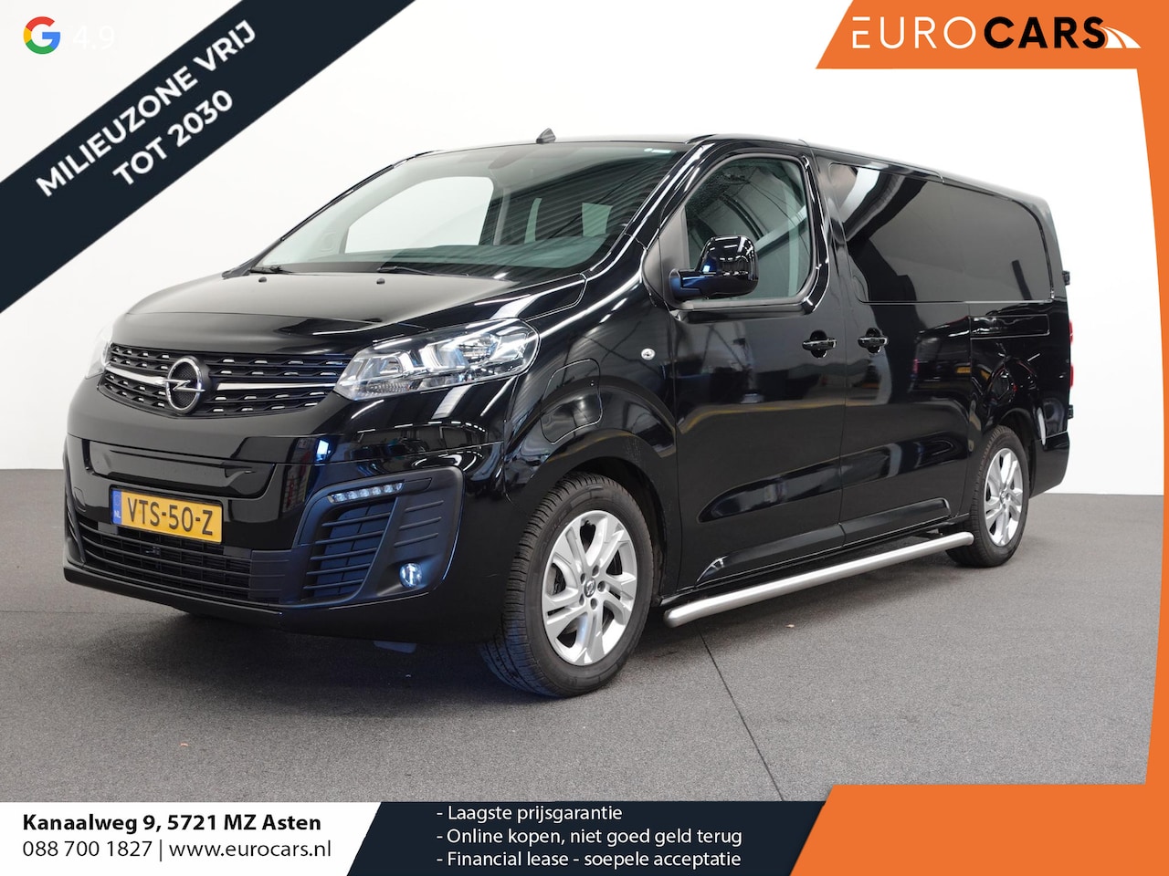 Opel Vivaro-e - L3 75kWh 6-Persoons Dubbele Cabine Automaat Airco Navi 2 x Schuifdeur - AutoWereld.nl